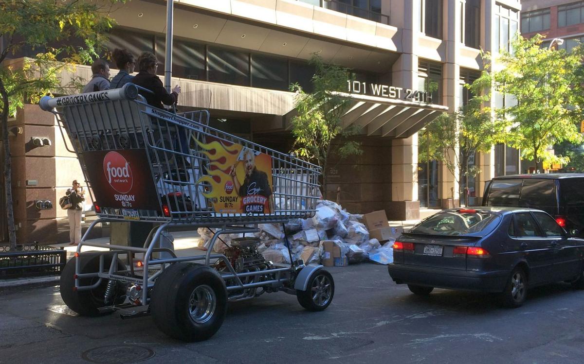 Shopper Chopper, a giant, drivable cart built for Musser’s Markets, now