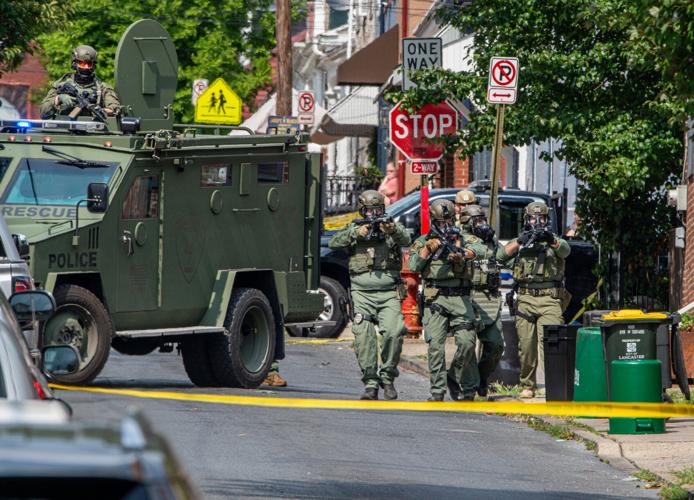 Police standoff following Lancaster city shooting [photos