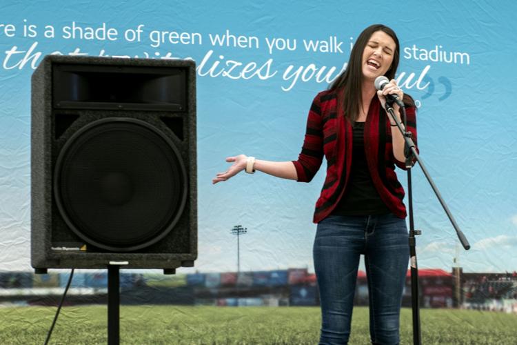 From 9 to 90, people audition to sing the national anthem for the