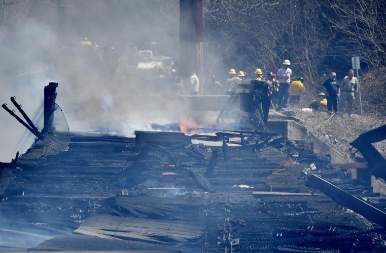 Fire continues to burn on Enola Low Grade Trail bridge; Cause still