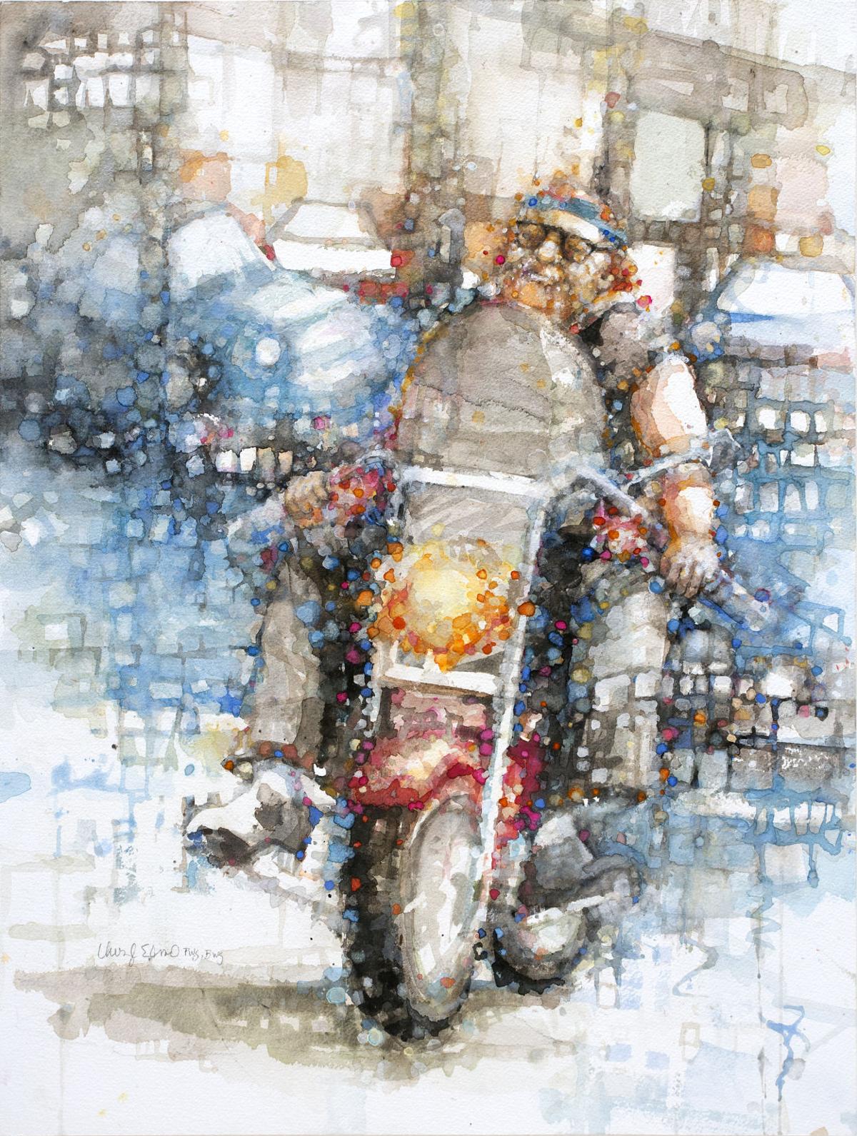 Cheryl Elmo Is Passionate About Painting Puddles Of Color And