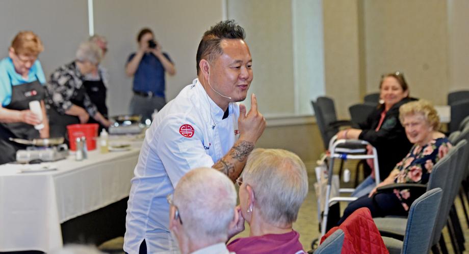 'Chopped', 'Iron Chef' cook Jet Tila visited Luther Acres in Lititz for cooking demonstration