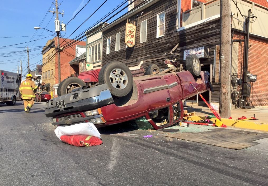 Van, truck collide in New Holland Local News