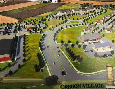 Residents Question Traffic Plan For Proposed 75 Acre Oregon Village - oregon village rendering