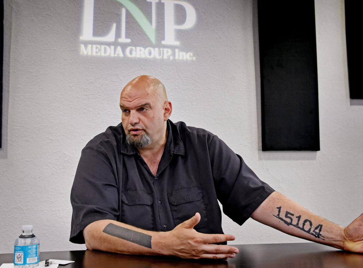 Democratic Senate Candidate John Fetterman Sits Down With Lnp Editorial Board Pa Power And Policy Pennsylvania State News Lancasteronline Com