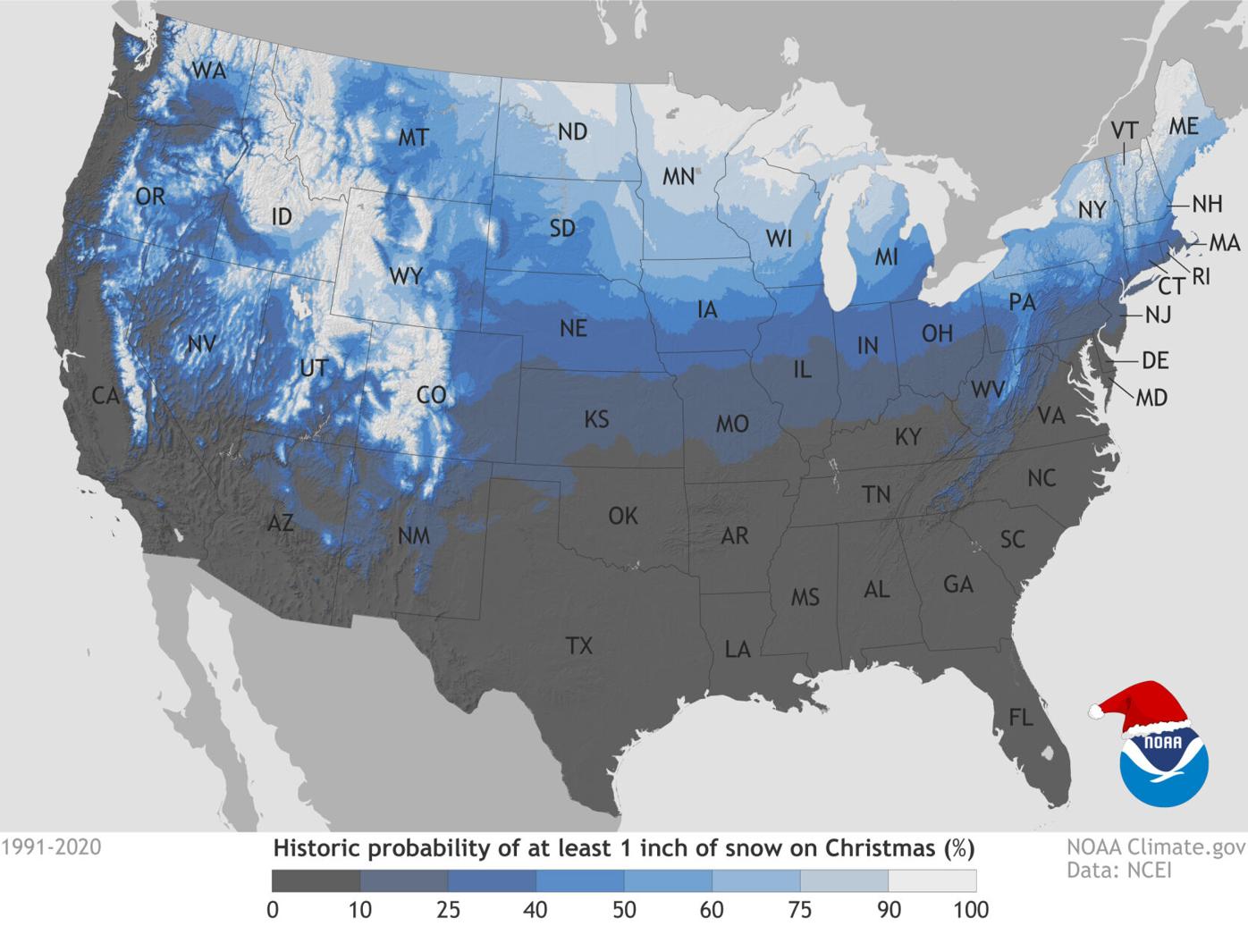 Roanoke Va Will It Snow On Christmas 2022 Will There Be A White Christmas In Lancaster This Year? Here's What The  Odds Are | Local News | Lancasteronline.com