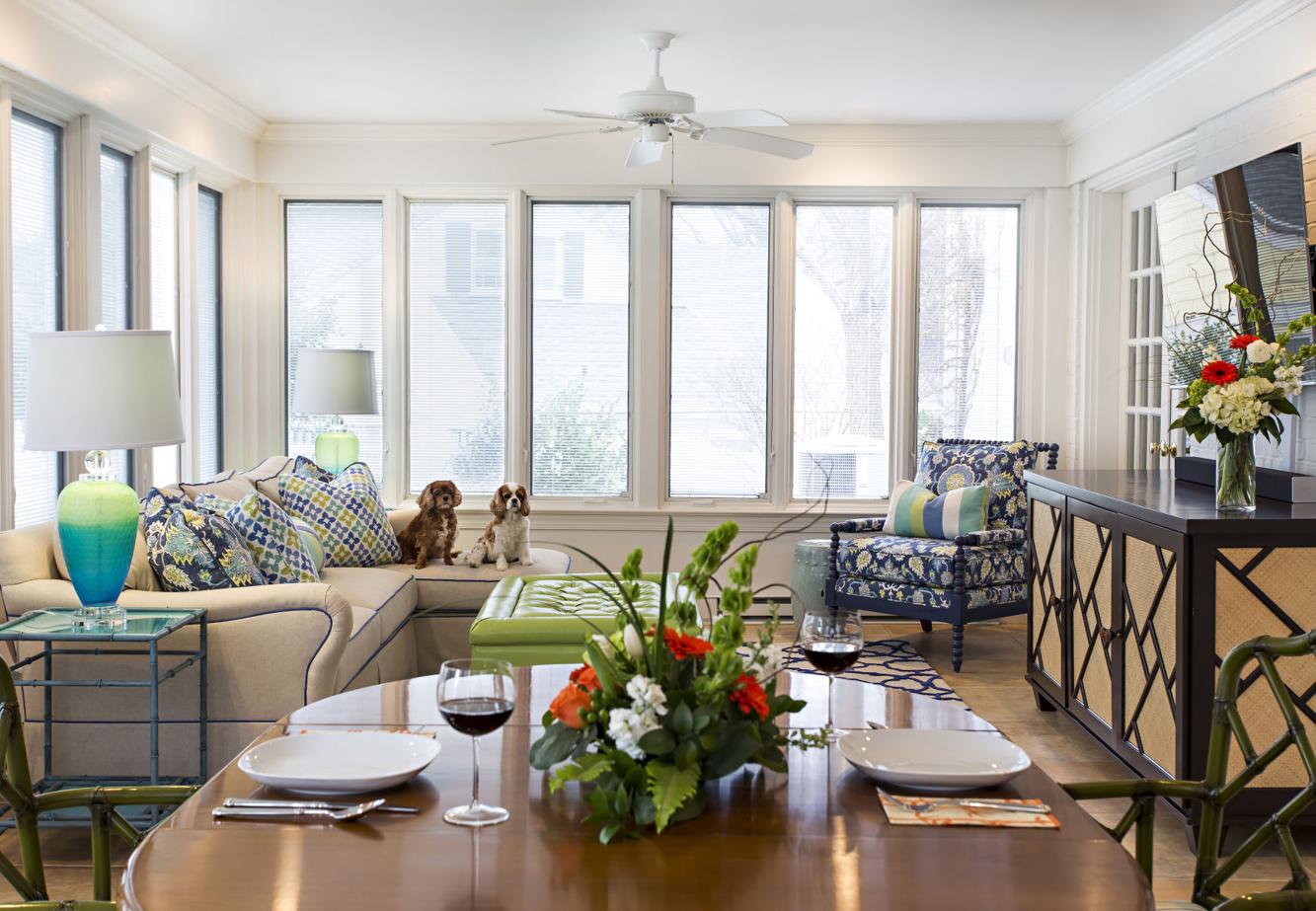 Latest outdoor fabrics are so pretty and practical you'll want to bring