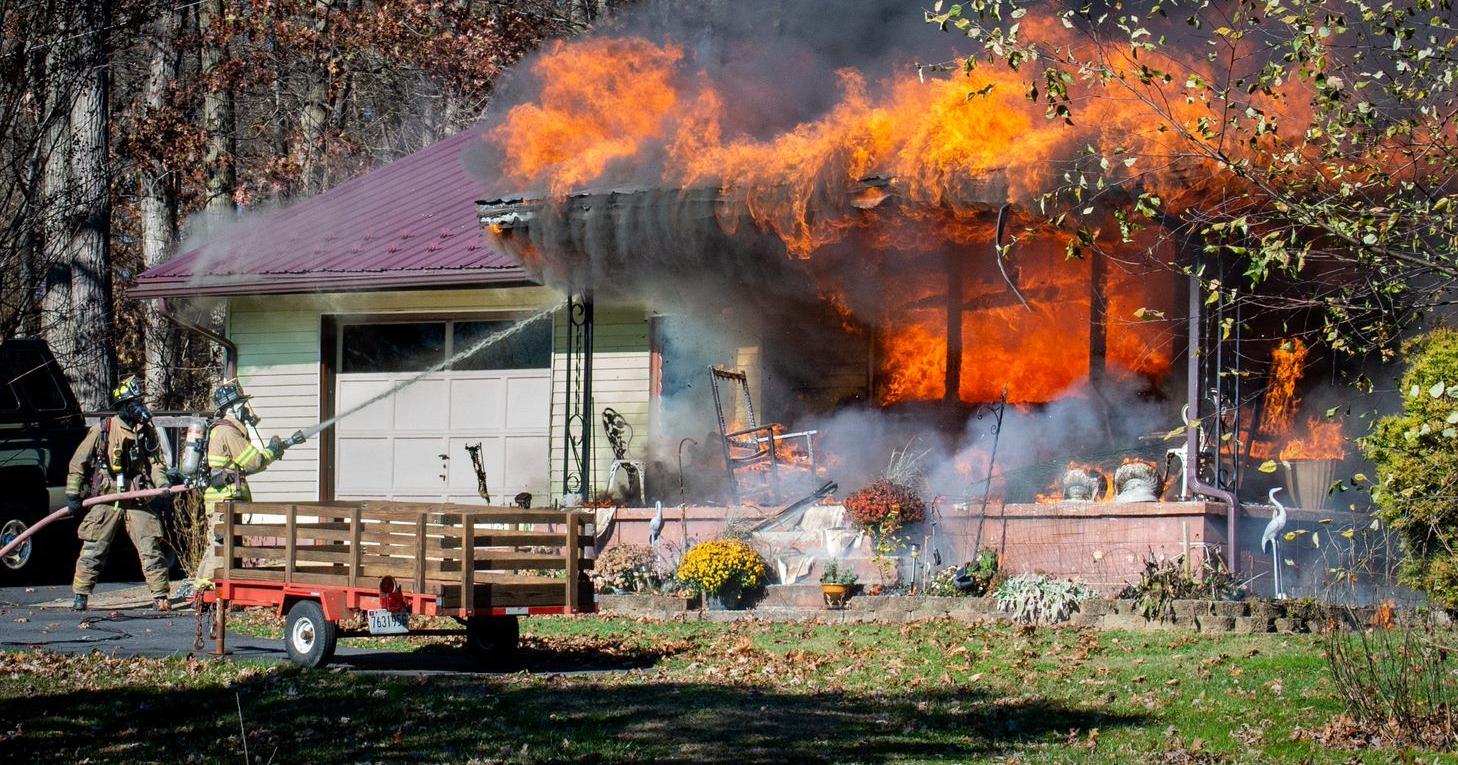 Southern Lancaster County fire departments help fight Maryland house fire on Monday afternoon