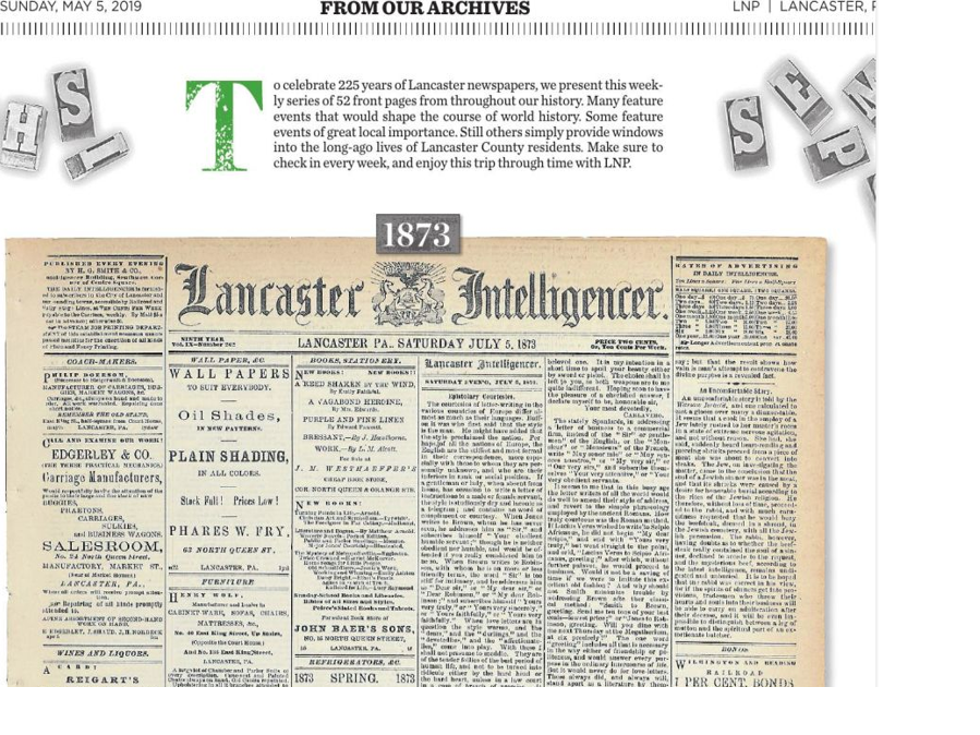 Lancaster newspaper archives from 1795 to now will be available online; here's how to explore