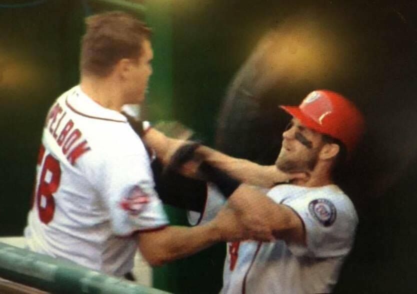 Bryce Harper vs Jonathan Papelbon fight!! 