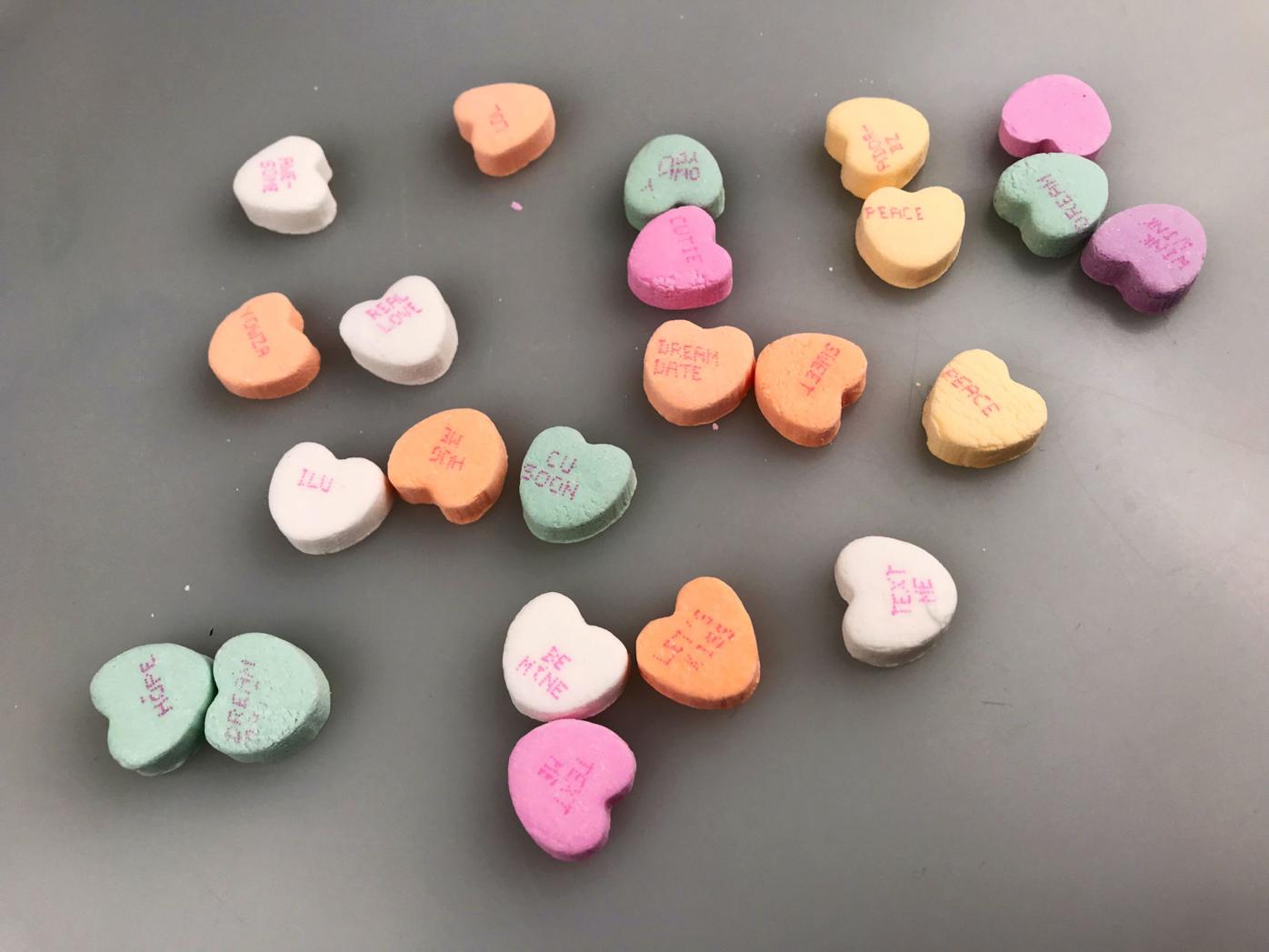 Loss for words: Conversations missing from some Sweethearts candy