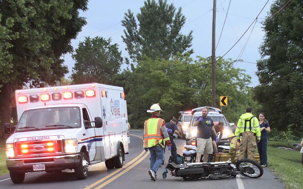 Motorcycle rider seriously injured after losing control on New Danville