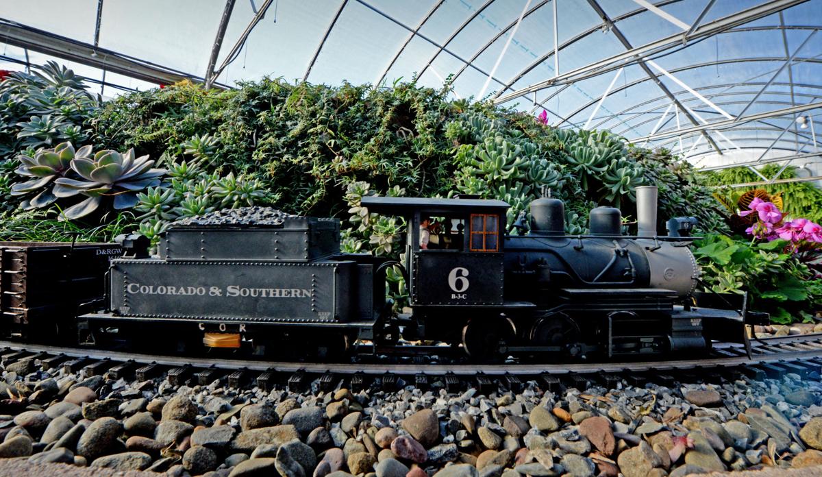 This model railroad in Ephrata has landscapes filled with real plants