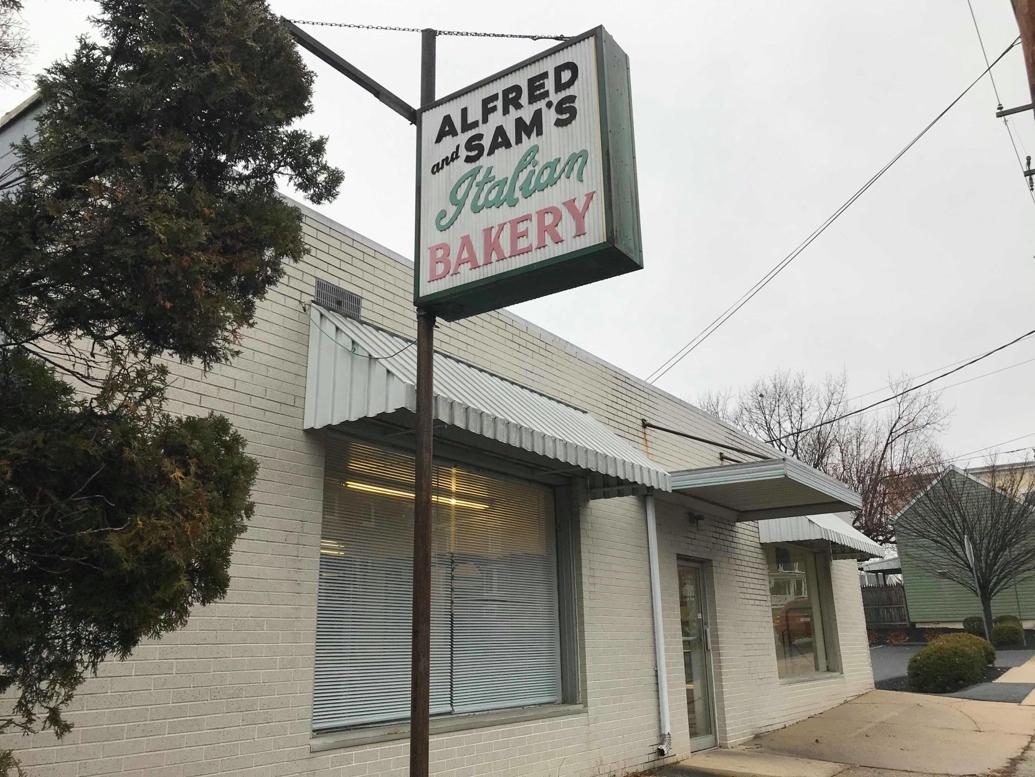 How long has Alfred & Sam's Bakery been in Lancaster city? If we have