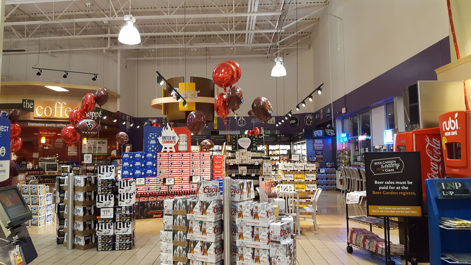 beer cafe here at Lancaster Shopping 