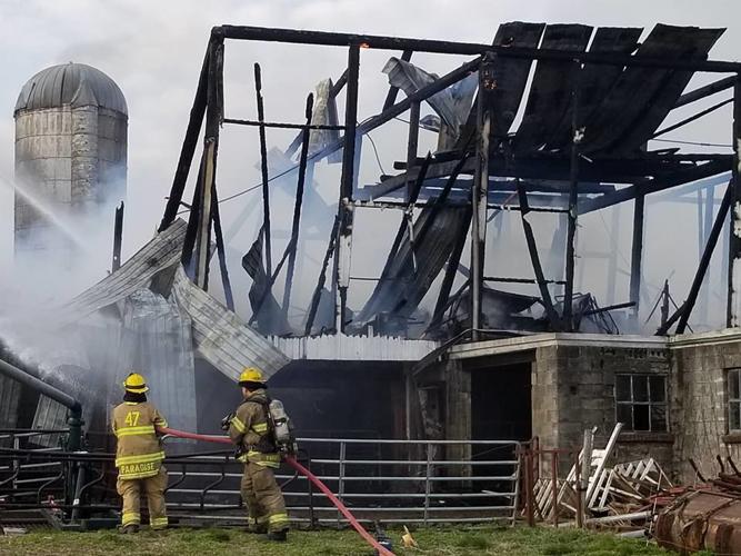 Former dairy barn destroyed by secondalarm fire at Paradise Township B