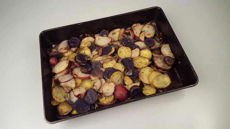 The Press Table Herbes de Provence makes easy potato dish taste great