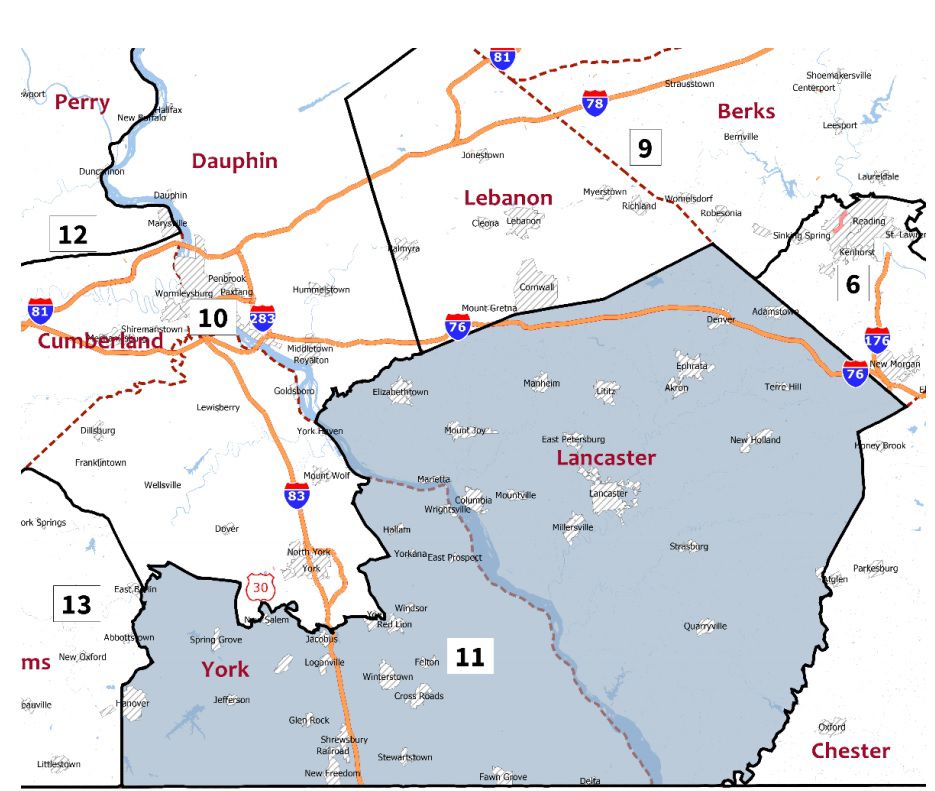 Redistricting plan makes Lancaster County's 11th district much safer ...