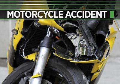 Motorcycle crash logo