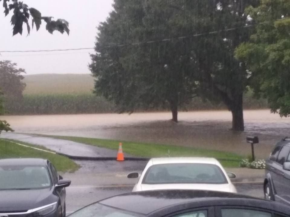 Heavy Rains Cause Severe Flooding Near Manheim And Mount Joy; Multiple ...