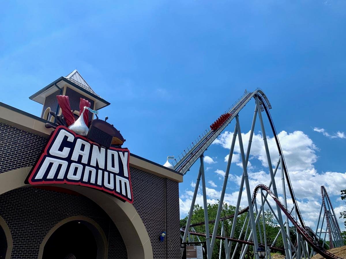 Riding Candymonium, Hersheypark's newest, tallest and fastest