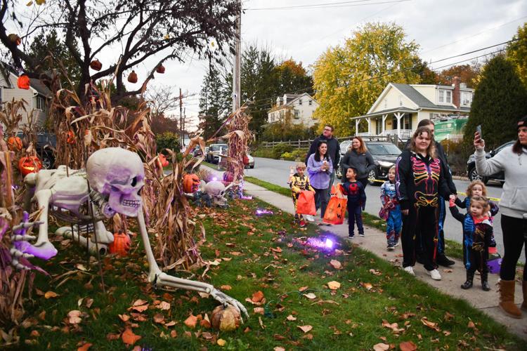 This is Halloween Trickortreaters take over Willow Street and
