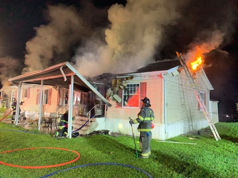 Crews battle late-night mobile home fire in Providence Township | Local ...