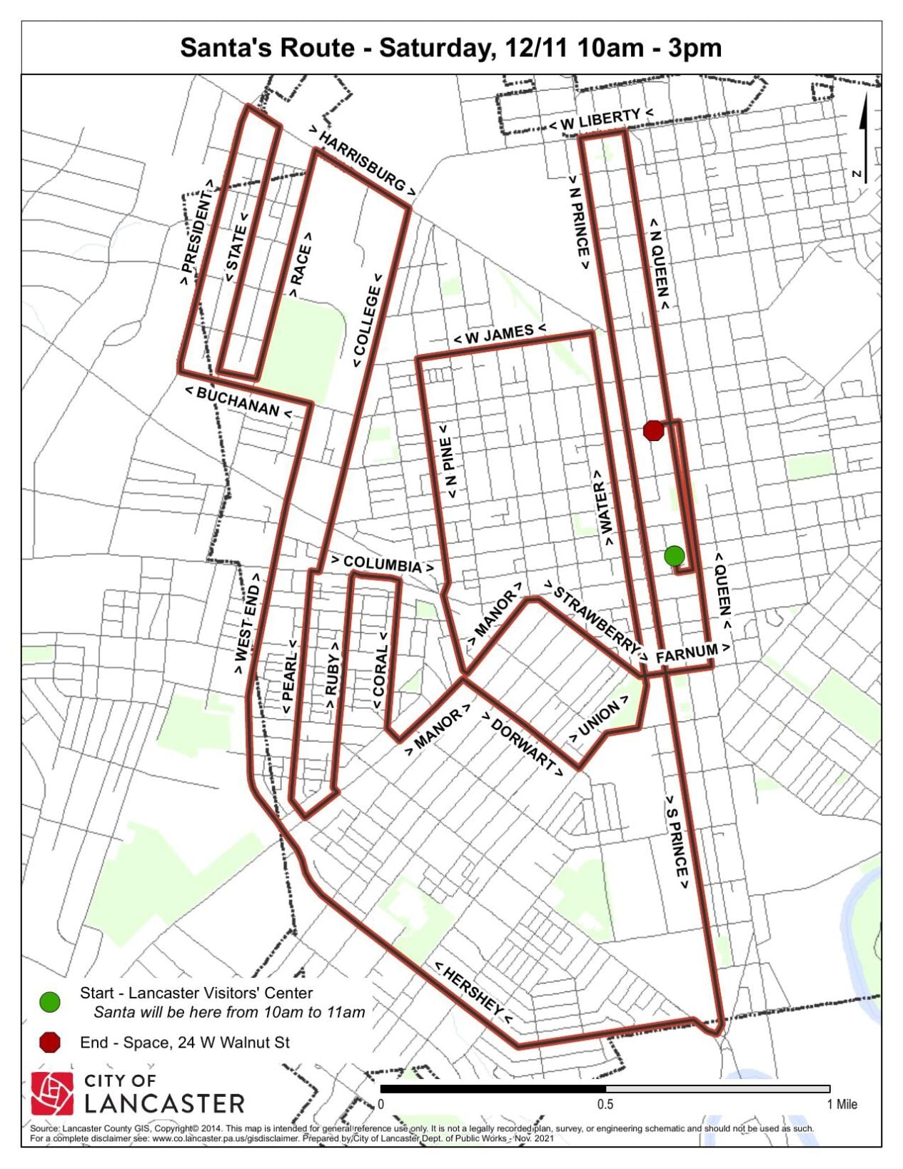 Here's where to see Santa during Santa in the City in Lancaster city ...