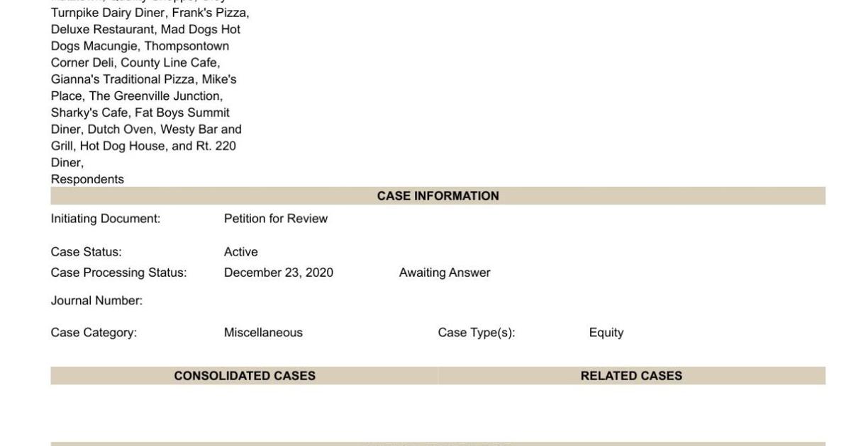 Commonwealth Court Docket Commonwealth Court Docket