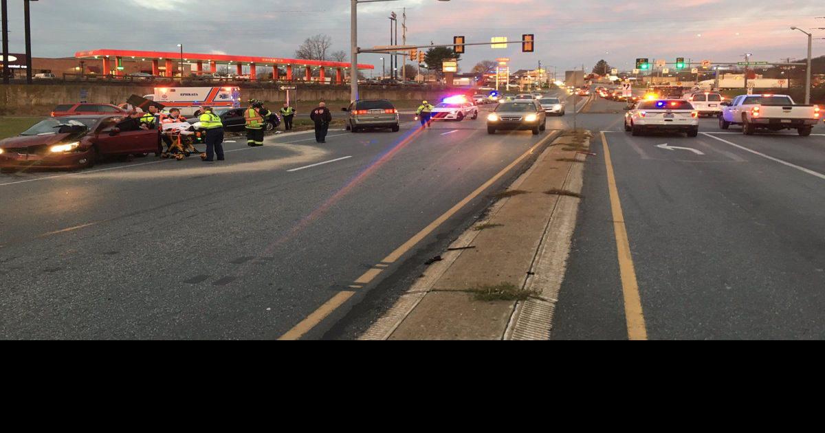 2 injured in 3vehicle crash at Routes 322 and 222 in Ephrata Township