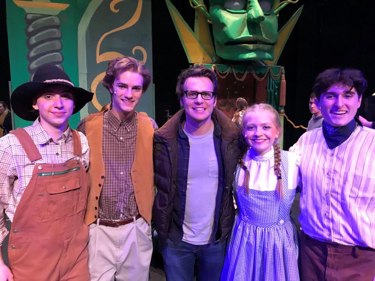 Jonathan Groff hung out with the cast and crew of Hempfield High School