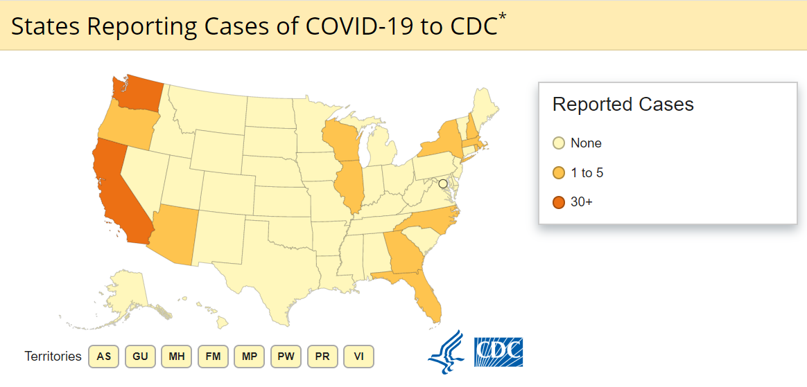 Cdc Coronavirus Map March 5 Lancasteronline Com