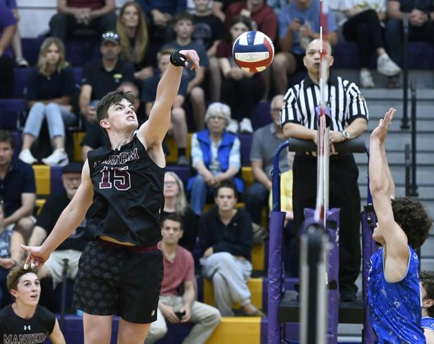 Cedar Crest vs. Manheim Central - L-L League boys volleyball championship