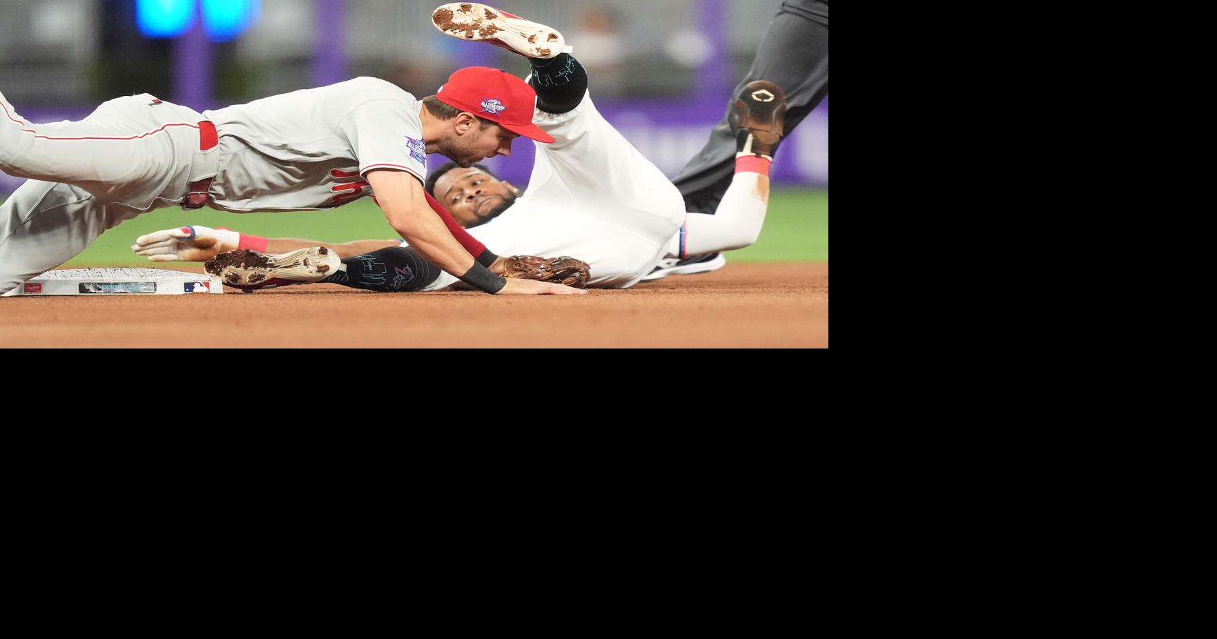 Harper hits his 7th homer, Nola works 6 strong innings as the Phillies beat the Marlins 1-0