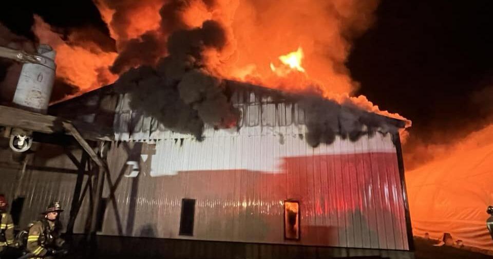 Firefighters from three counties fight early morning barn fire in ...