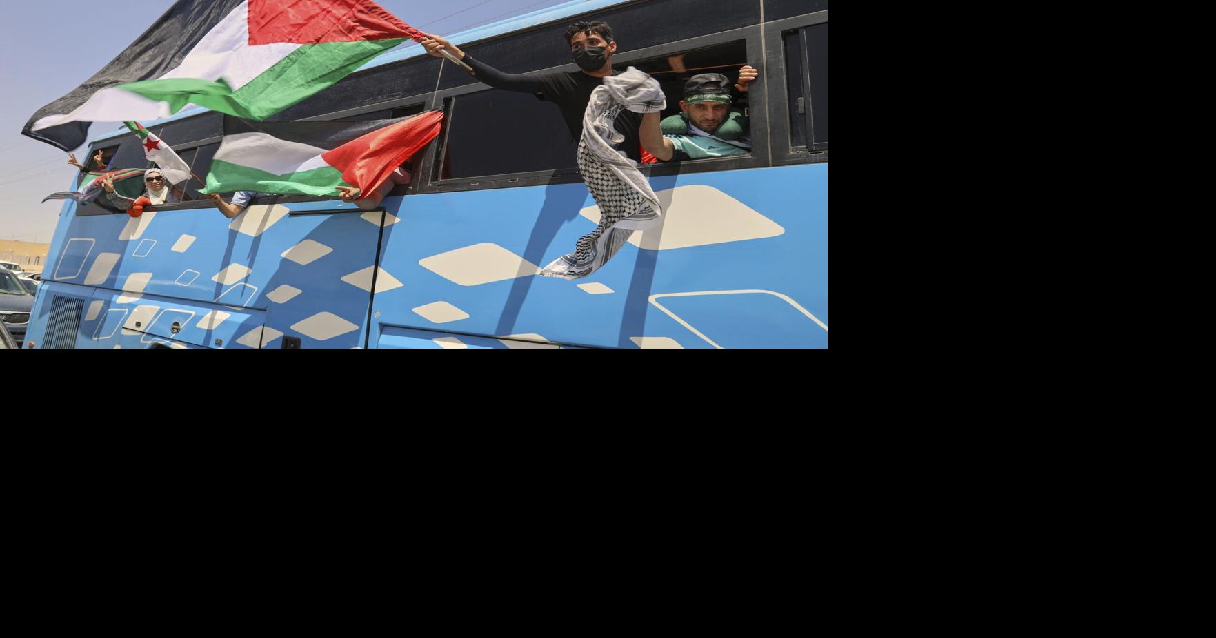 Egypt blocks activists aiming to march to Gaza to draw attention to humanitarian crisis