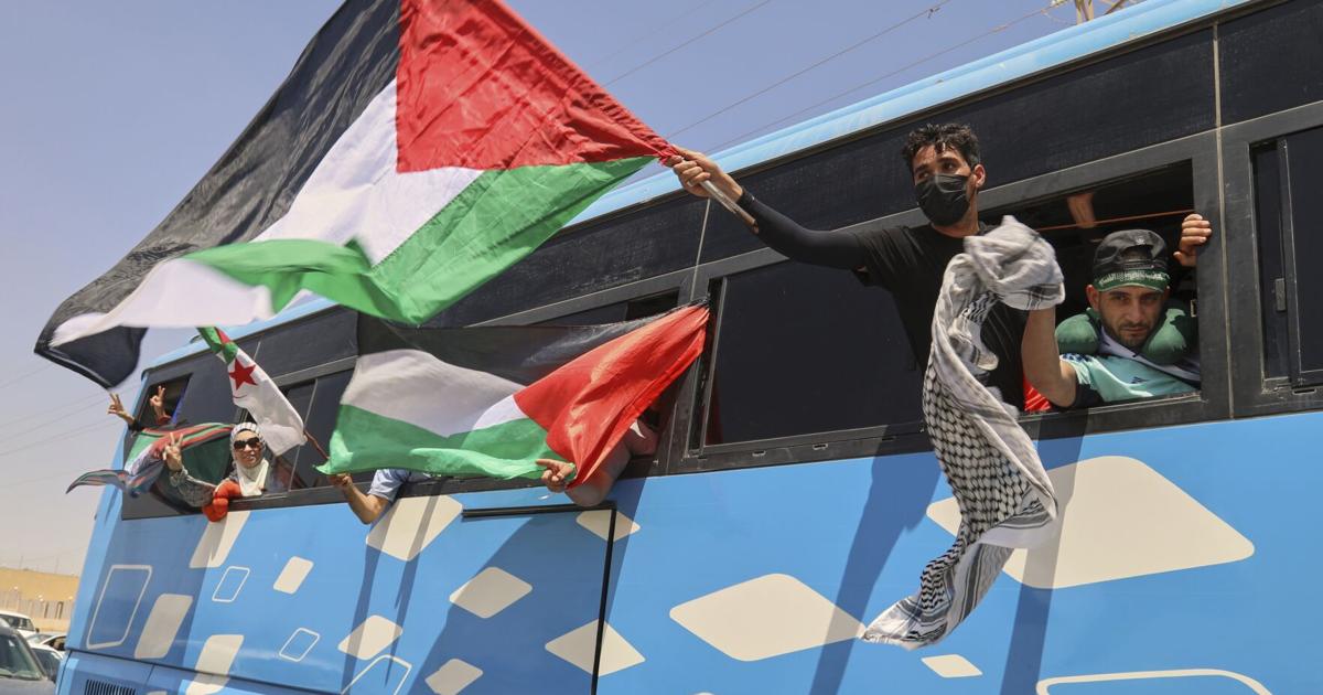 Egypt blocks activists aiming to march to Gaza to draw attention to humanitarian crisis