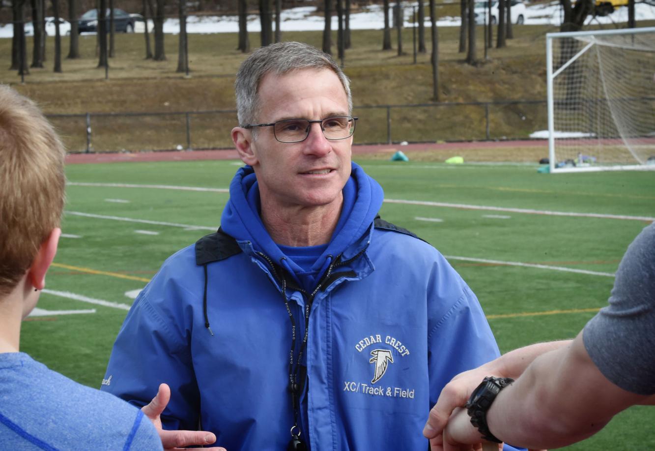 Rob Bare records 200th win as Cedar Crest boys track and field coach