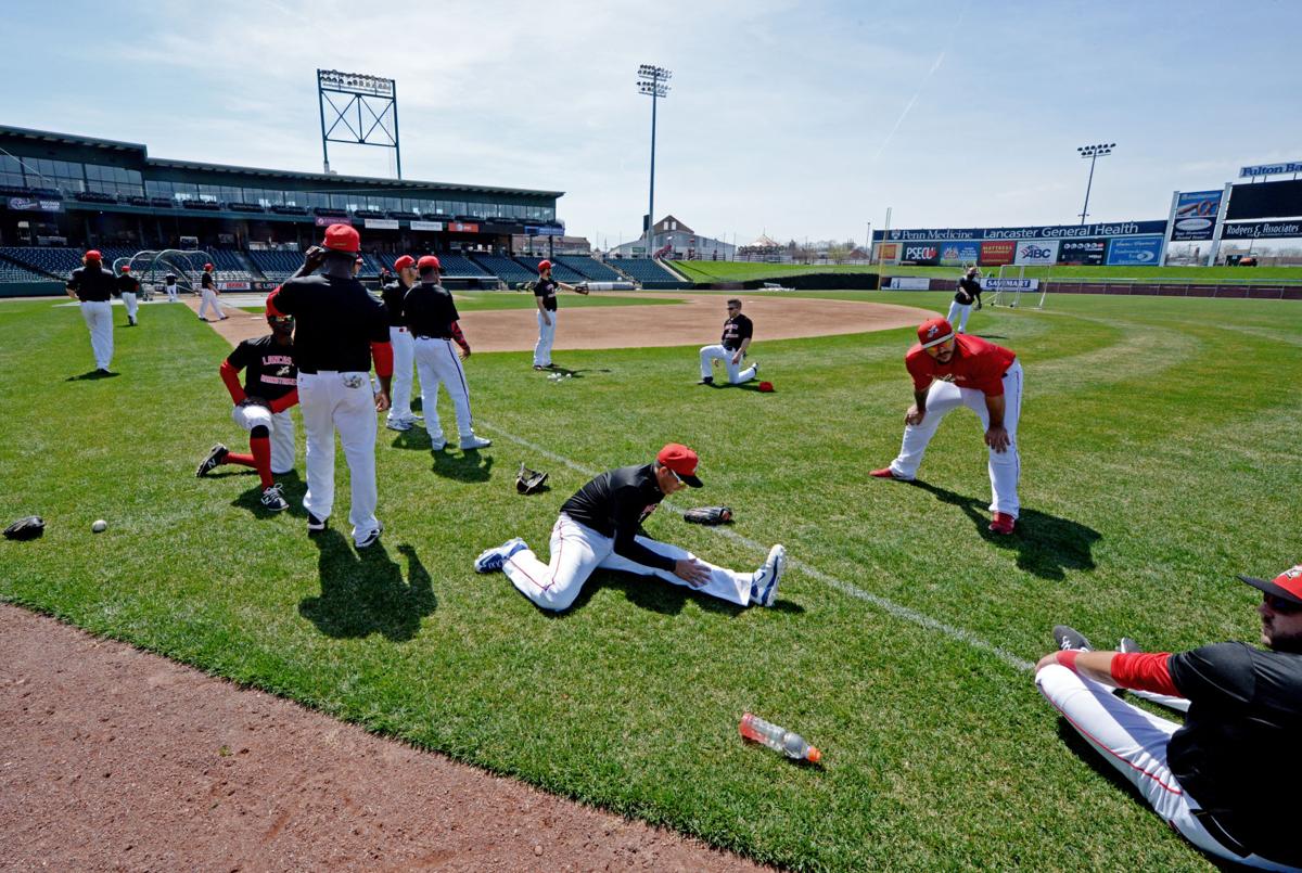 Lancaster Barnstormers open spring training with Ross Peeples at the