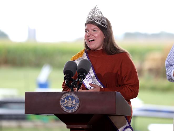 Maria Forry Announcement of 2025 Pa. Farm Show theme at Oregon Dairy [photos ...
