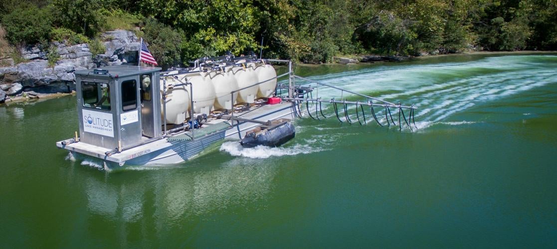 Willow Springs Lake treatment [photos]