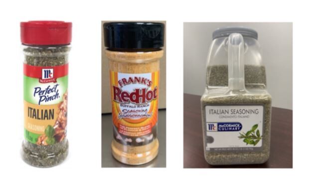 McCormick recalls 3 seasonings overall salmonella risk