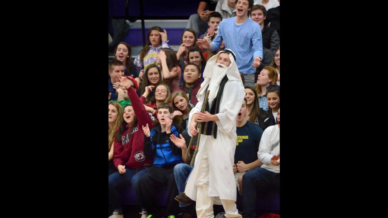 High school student sections bring the noise, the costumes and, sometimes,  even Moses | Local News | lancasteronline.com
