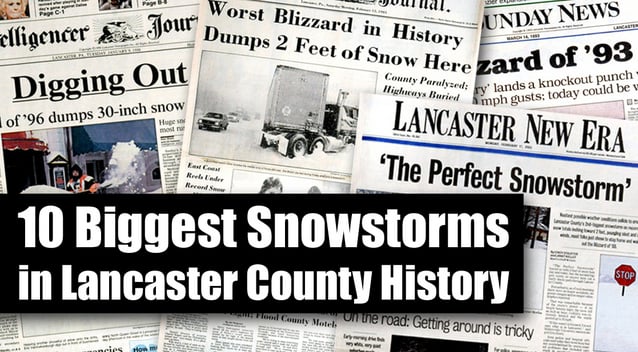 10 biggest snowstorms in Lancaster County history (with photos)  