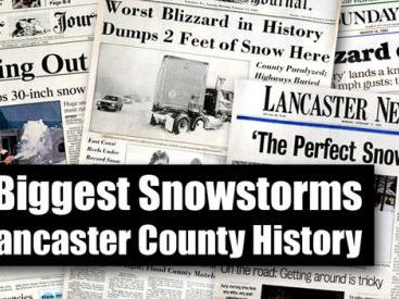 10 biggest snowstorms in Lancaster County history - Vimarsana News