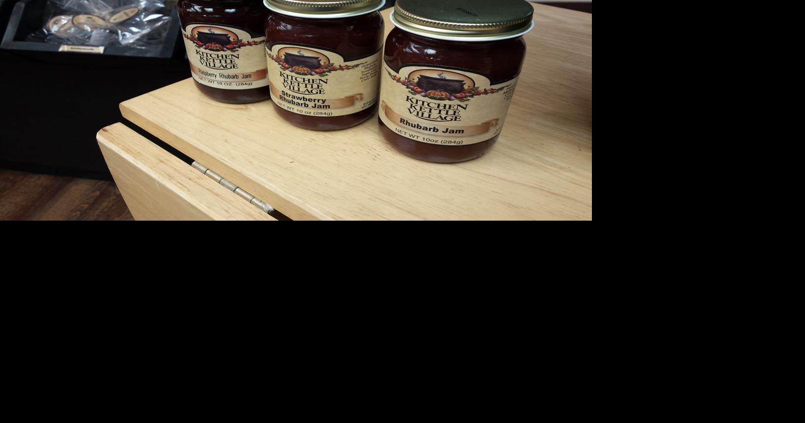 Rhubarb treats available all around Kitchen Kettle Village for festival