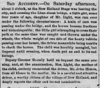 1860 Intelligencer story on the railroad bridge