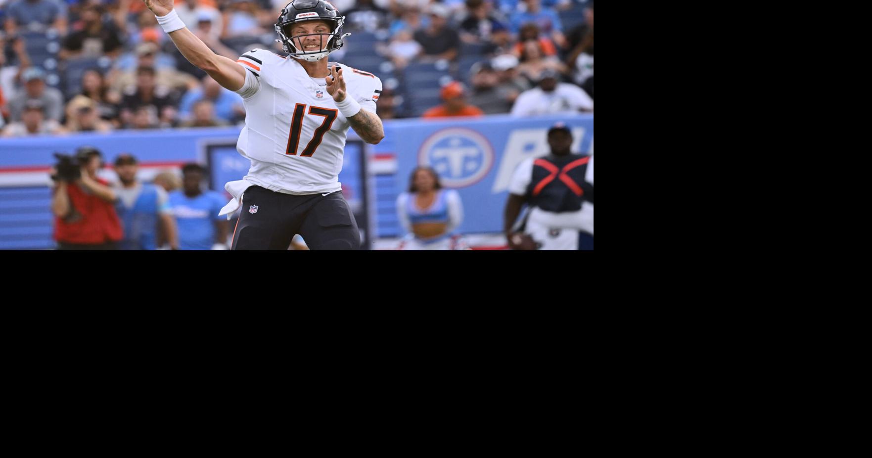 Tyson Bagent sparks the Bears with a 97-yard opening TD to wrap preseason with win over Titans By TERESA M. WALKER - AP Pro Football Writer Aug 29, 2026
