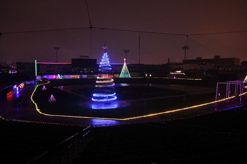 Christmas Spirit Light Show at Clipper Magazine Stadium in Lancaster