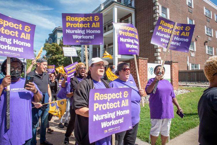 Some residents join striking workers at Rose City Nursing